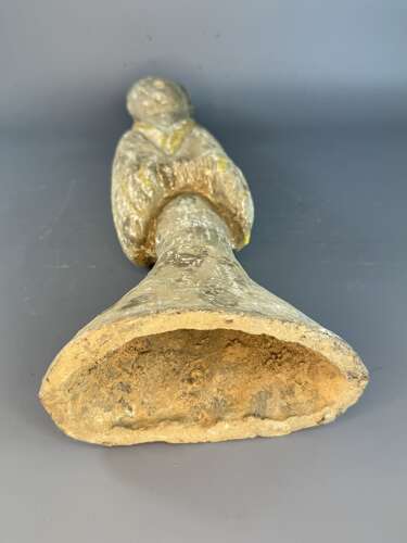 Large Pair of Chinese Han Dynasty Pottery Sleeve Dancers