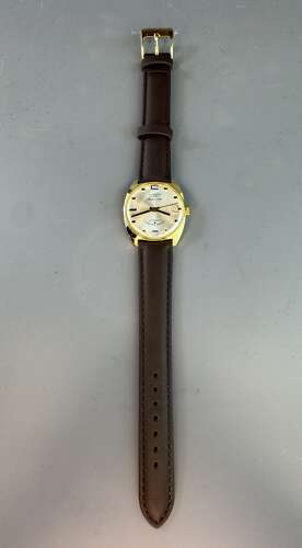 Vintage 1970s Hudson Date-0-Matic Automatic Gentleman's Wristwatch - New Old Stock