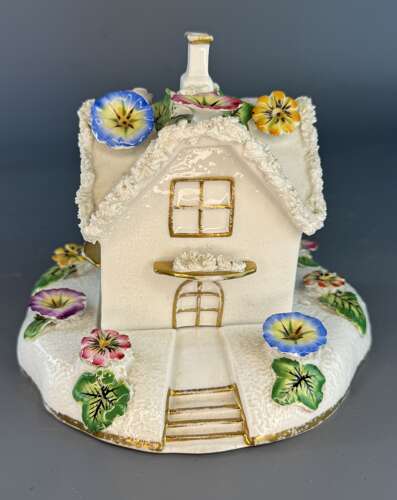 Staffordshire Porcelain Cottage Pastille Burner