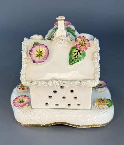 Staffordshire Porcelain Cottage Pastille Burner