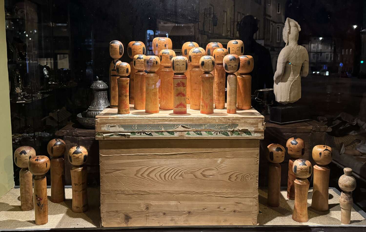 Collection of Vintage Japanese Kokeshi Dolls