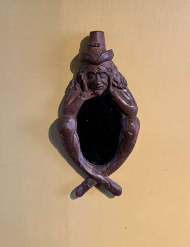 Rare Antique Witches Scrying Mirror