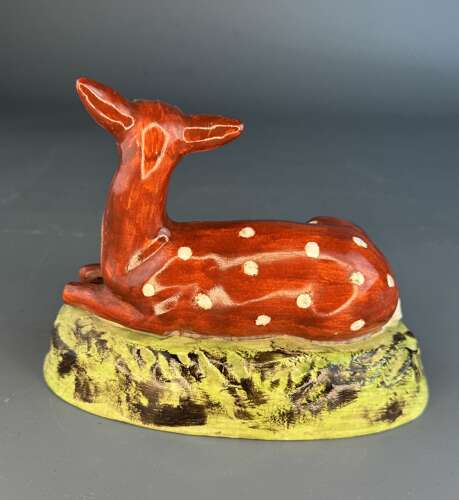 Staffordshire Model of a Recumbent Deer circa 1820