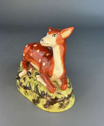 Staffordshire Model of a Recumbent Deer circa 1820