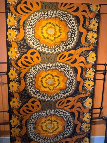 Vintage 1970s Furnishing Fabric, 2.7 metres, Unused