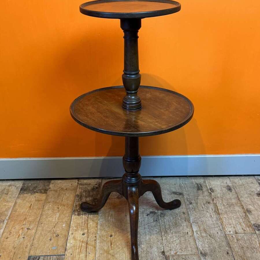 Edwardian Mahogany Two Tier Dumb Waiter