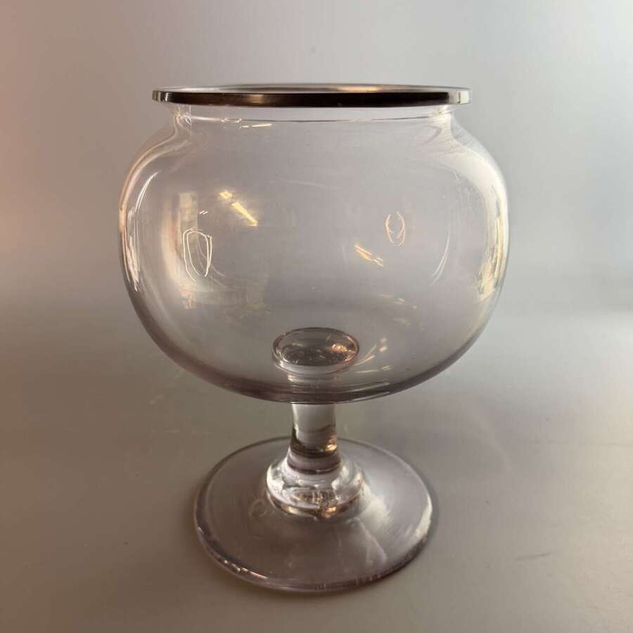 Large Antique 19th Century French Glass Leech Jar