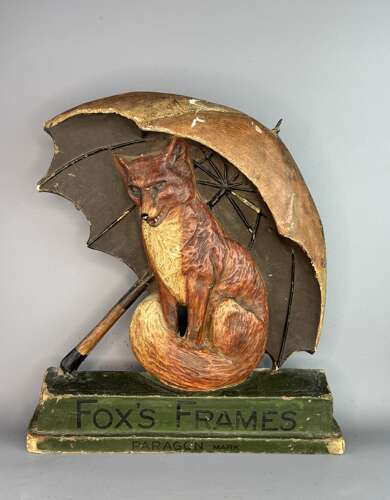 Advertising Standee for Fox's Frames Paragon Umbrellas