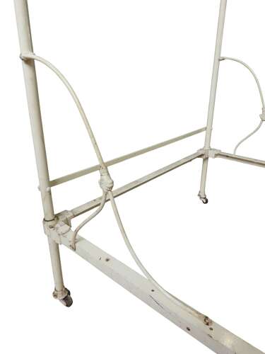 Victorian Iron and Brass Half Tester Double Bed