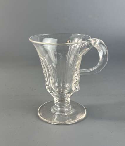Set of Six Early Victorian Cut Glass Custard Cups