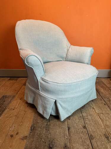 Antique French Napoleon III Crapeaud Armchair