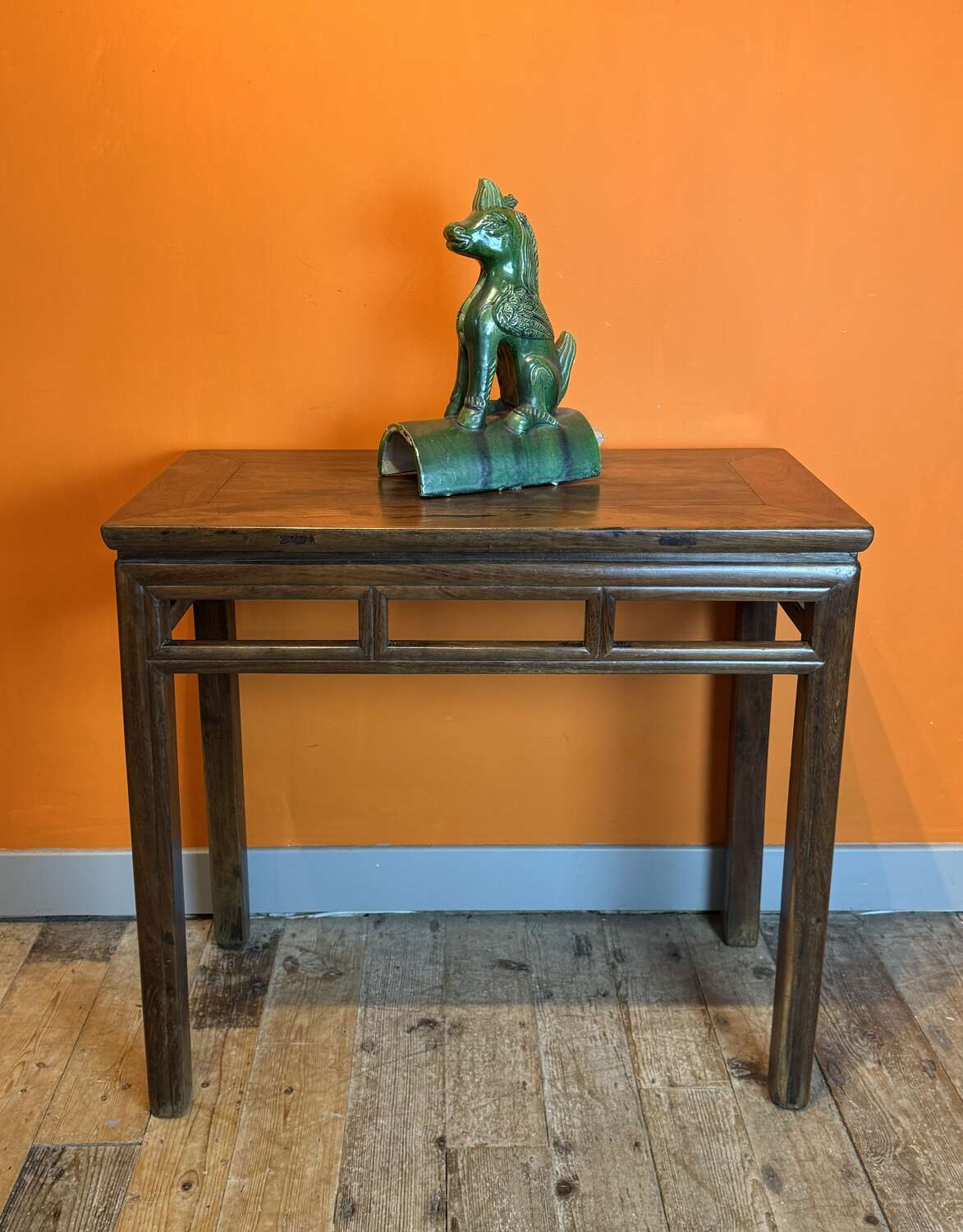 Chinese 18th Century Hardwood Corner Leg Table