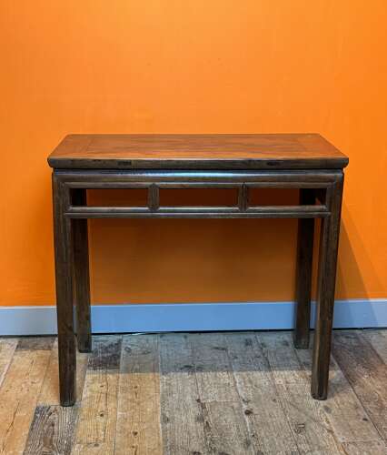 Chinese 18th Century Hardwood Corner Leg Table