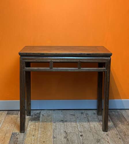 Chinese 18th Century Hardwood Corner Leg Table