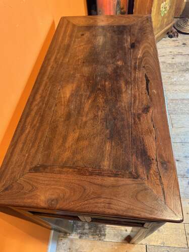 Chinese 18th Century Hardwood Corner Leg Table
