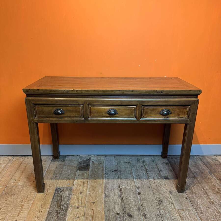 19th Century Chinese Elm Console Table