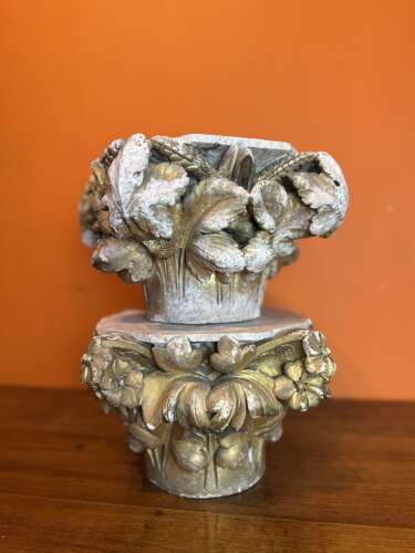 Pair of 19th Century Carved Stone Architectural Capitals