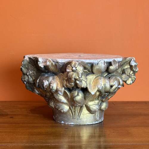 Pair of 19th Century Carved Stone Architectural Capitals