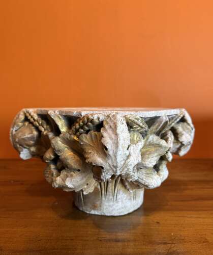 Pair of 19th Century Carved Stone Architectural Capitals
