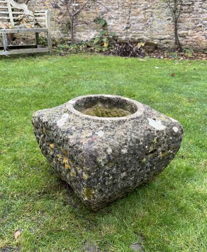 Reclaimed Stone Planter Made Of Stone From The Houses of Parliament Damaged in the Blitz