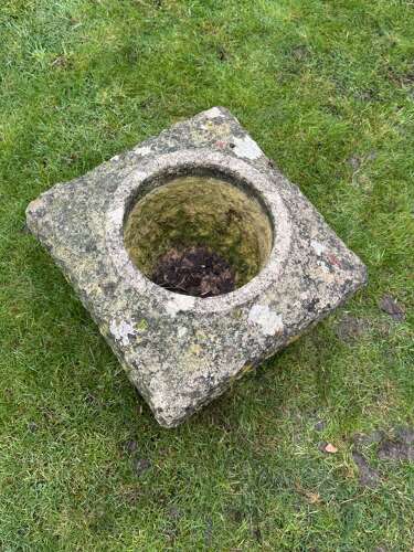 Reclaimed Stone Planter Made Of Stone From The Houses of Parliament Damaged in the Blitz