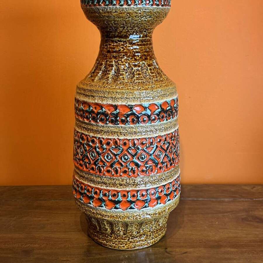 West German Spara Keramik Pottery Vase circa 1970
