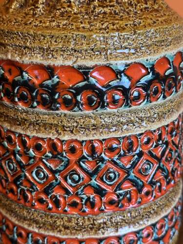 West German Spara Keramik Pottery Vase circa 1970