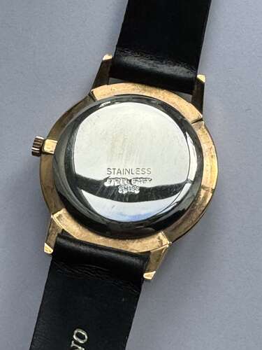 Vintage 1960s TUNIS Superflat Gentleman's Wristwatch, Unused Old Shop Stock