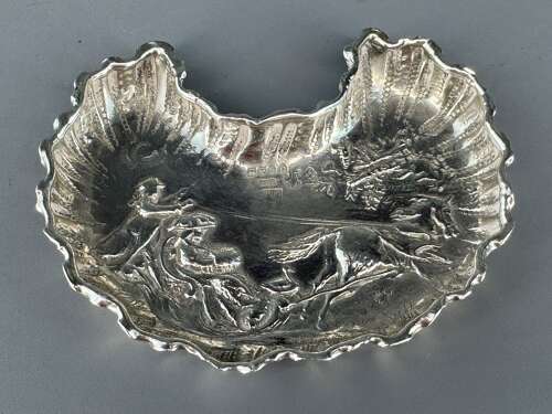 Silver Trinket Dish, Import marks for Samuel Boyce Landeck Chester 1889
