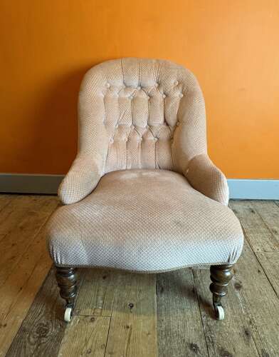 Victorian Button Back Occasional Chair