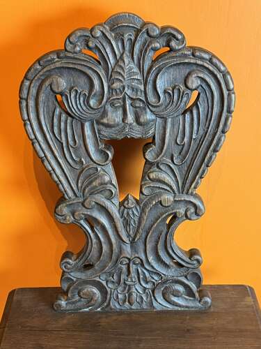 Pair of Antique Swiss Alpine Escabelle Chairs