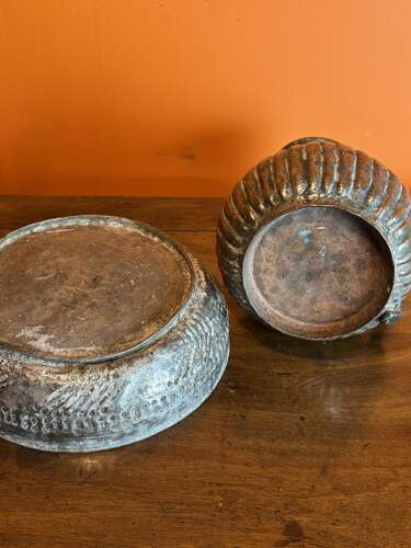 Persian Tinned Copper Water Jug & Bowl