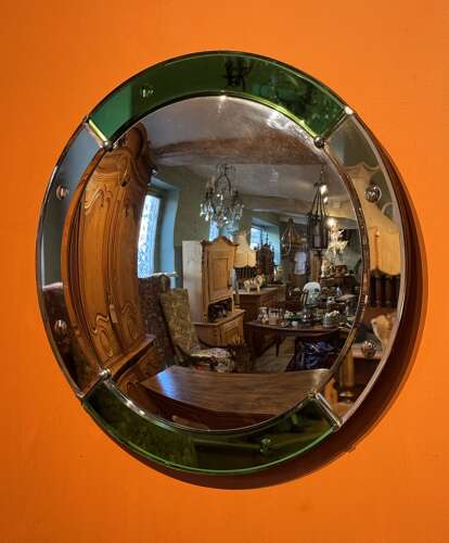 Art Deco Convex Wall Mirror