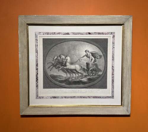 Set of Three 18th Century Classical Engravings of Apollo, Diana & Saturn