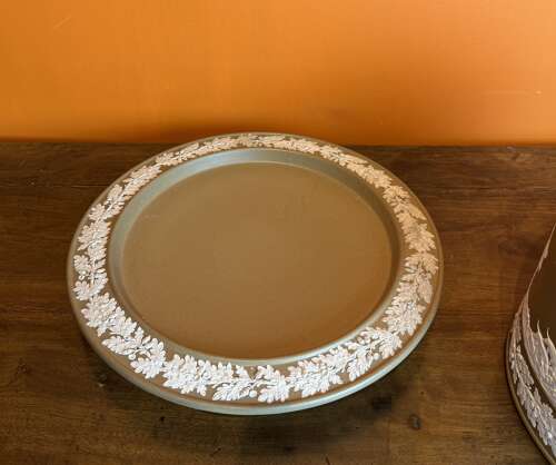 Victorian James Dudson Jasperware Cheese Bell & Stand