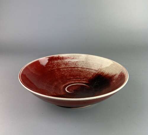 Chris Prindl, St Ives, Oxblood Glazed Bowl