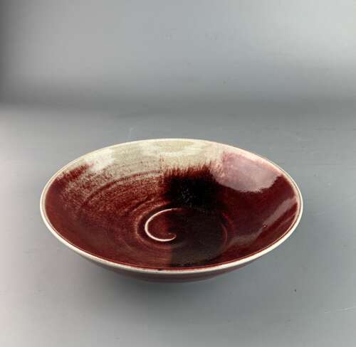 Chris Prindl, St Ives, Oxblood Glazed Bowl
