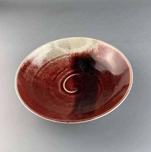 Chris Prindl, St Ives, Oxblood Glazed Bowl
