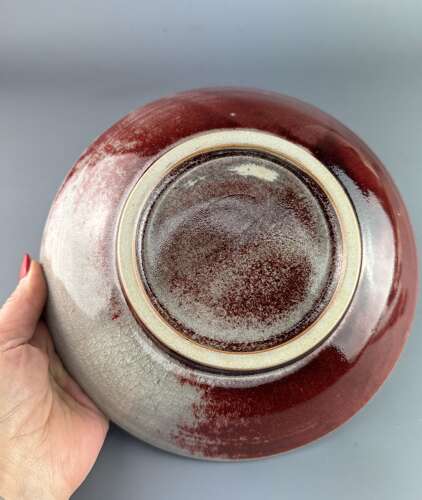 Chris Prindl, St Ives, Oxblood Glazed Bowl