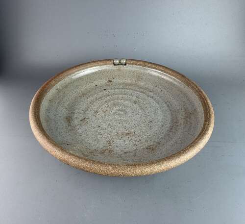 Large Roger Bunn Studio Pottery Bowl with Celadon Glaze