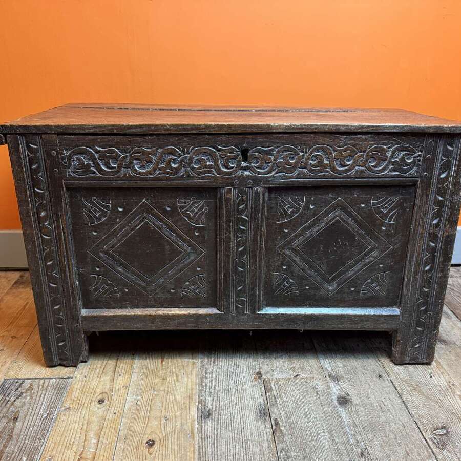18th Century Oak Coffer of Small Proportions