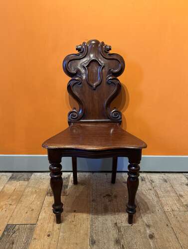 Victorian Mahogany Hall Chair