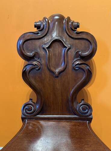 Victorian Mahogany Hall Chair