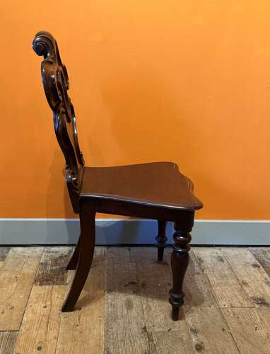 Victorian Mahogany Hall Chair