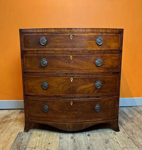 Regency Mahogany Bowfront Chest of Drawers