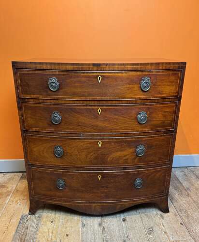 Regency Mahogany Bowfront Chest of Drawers