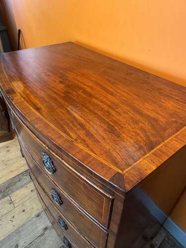 Regency Mahogany Bowfront Chest of Drawers