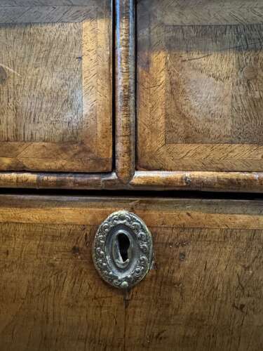 George I Cross-Banded Walnut Chest of Drawers