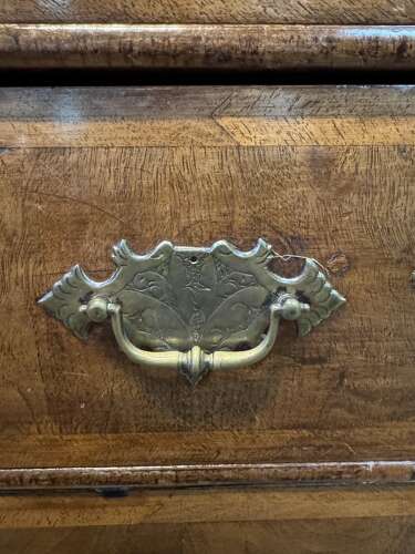 George I Cross-Banded Walnut Chest of Drawers