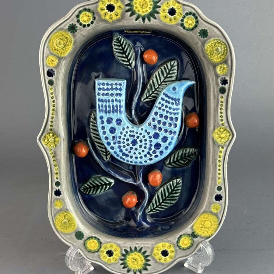 John Ffrench Arklow Studios Bluebird Wall Plaque